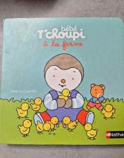 Livre bébé tchoupi a la ferme 