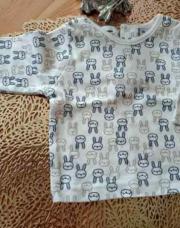 t-shirt lapin 1mois