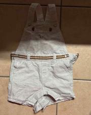 Salopette short beige 9mois