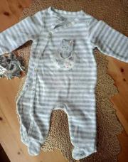pyjama chat ligné gris 