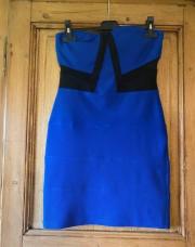 robe bustier moulante bleu roi Tally Weijl M