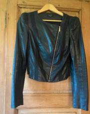veste courte en simili-cuir Noir Morgan 38