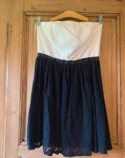 petite robe bustier noire et blanche Naf Naf S/M