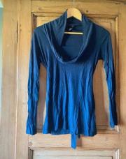top à manches longues bleu marine H&M XS
