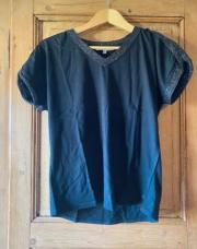T-shirt noir col V Garcia S
