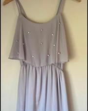 robe fluide à bretelles spaghetti, de couleur parme S
