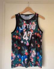 maillot de basket Motif fleurs tropicales S