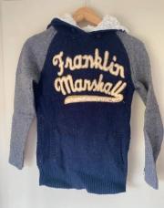 Ce pull à capuche en grosse maille de chez Franklin & Marshall XS