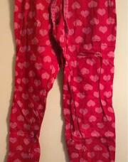 pantalon de pyjama Hunkemöller, avec son motif à cœurs roses sur fond rouge S