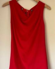 Haut rouge fluide Moda Fashion S