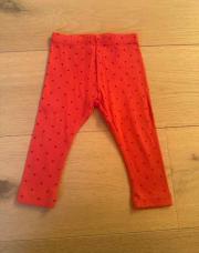 Legging fuschias à pois Hema 6 mois