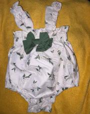 Robe body blanche à fleur 
