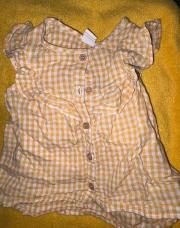 Chemise à carreau jaune 