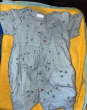 Robe bleu fleurale 