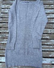 Robe pull taupe 