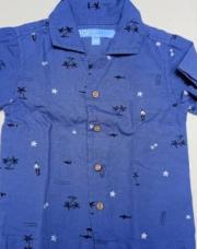 Chemise bleue île 9M