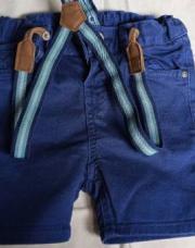 Short bleu à bretelles T92 H&M