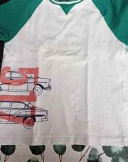 Tshirt blanc vert auto Sergent Major 110