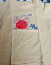 Tshirt jaune crabe 3A