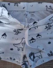Short blanc noir tipi Kiabi 18m