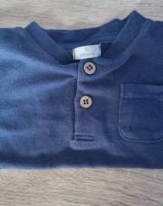 T-shirt manches longues bleu marine 80 Zeeman