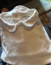 T-shirt Kiabi blanc 24M col claudine