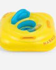 Bouée bébé jaune et bleu décathlon 