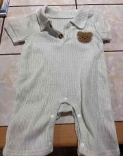 Combi blanche ours 3-6m