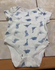 Body blanc motif dino 74cm