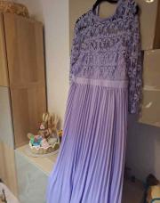 Robe de cérémonie de grossesse mauve 44