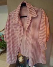 Chemise lignée rose 1xl 