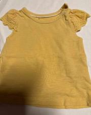 Blouse sans manche 2/3 mois jaune 