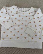 Pull blanc cœur - 74cm