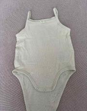 Body bretelle vert - 74cm