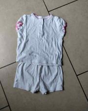 Pyjama short blanc 18 mois 