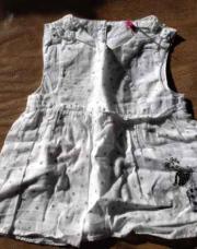 Robe blanche étoiles 12 mois 
