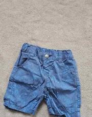Short bleu feuilles 18M Z 