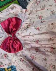 Robe rose fleurs-68