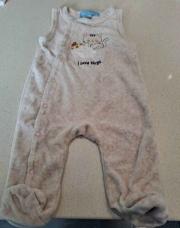 Pyjama courte manche beige TQF 3 mois