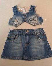 Ensemble jupe jeans h&m