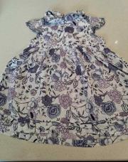 Robe fleur mauve sergent major 6 mois 
