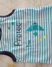 Marcel marinière turquoise T.74 Obaïbi