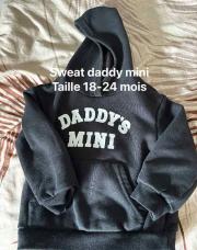 Sweat Daddy mini 18/24mois