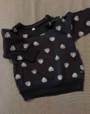 Pull gris cœur - 68cm
