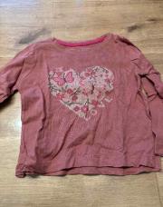Blouse rose cœur 
