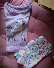 Pyjama licorne 2 pièces taille 68
