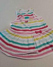 Robe multicolore rayée smile 9 mois