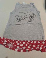 Robe grise pois disney 9 mois