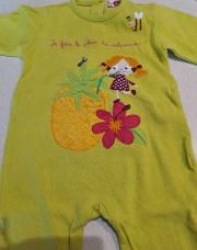 Pyjama vert pomme dp am 9 mois 