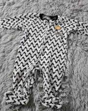 Pyjama hiver blanc noir BB BANDIT